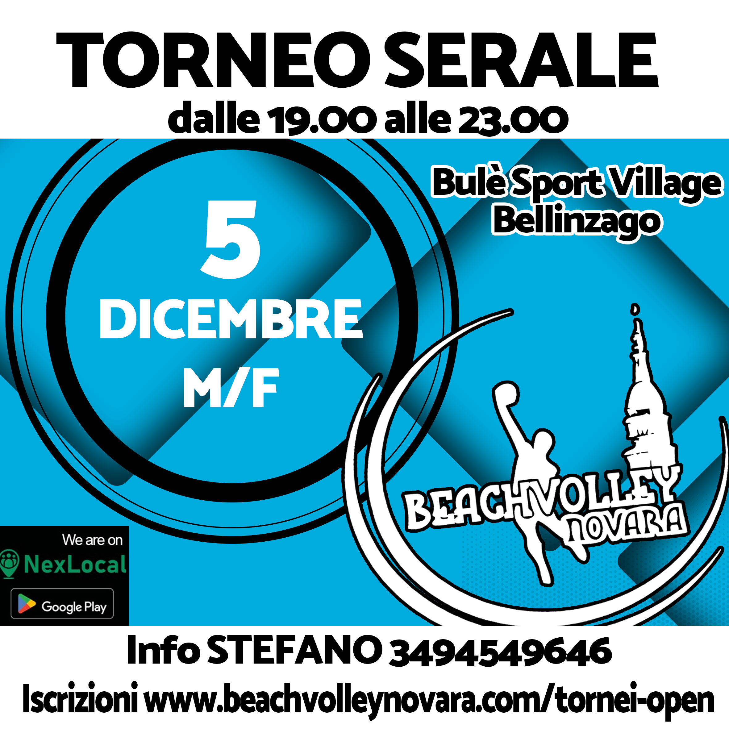 Locandina Torneo Serale 5/12/25