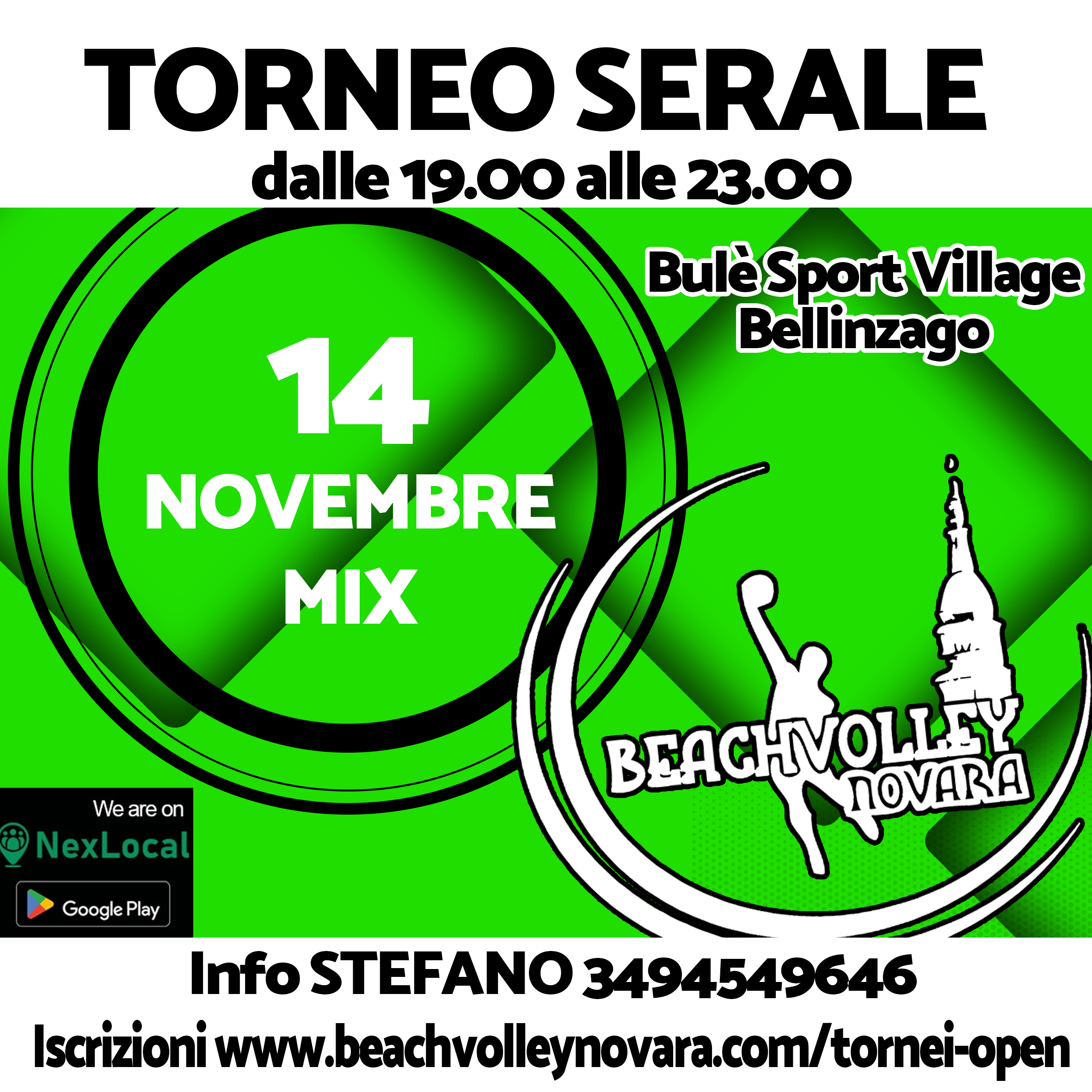 Locandina Torneo Serale Misto