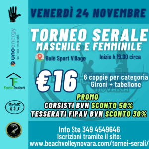 TORNEO SERALE 24/11/2023 - FEMMINILE